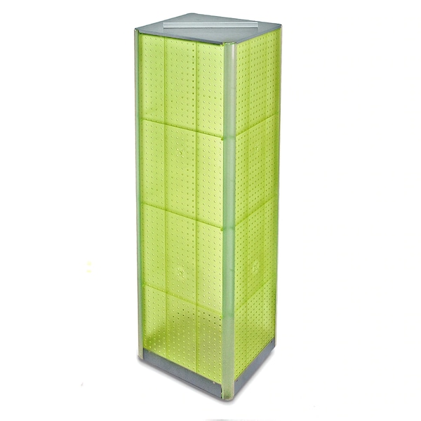 Four-Sided Pegboard Floor Revolving Display Panel Size 16"W x 60"H